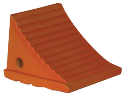 FLOURESCENT ORANGE POLY WHEEL CHOCK#mpn_WC786