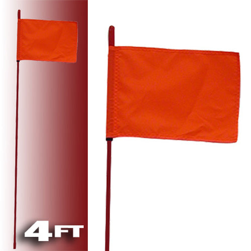 Firestik F4-RED-8120R Whips Safety Flags-Red #F4-RED-8120R