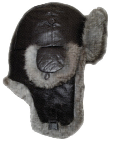 Yukon HG412 Alaskan Hat Leather Black Large #HG412