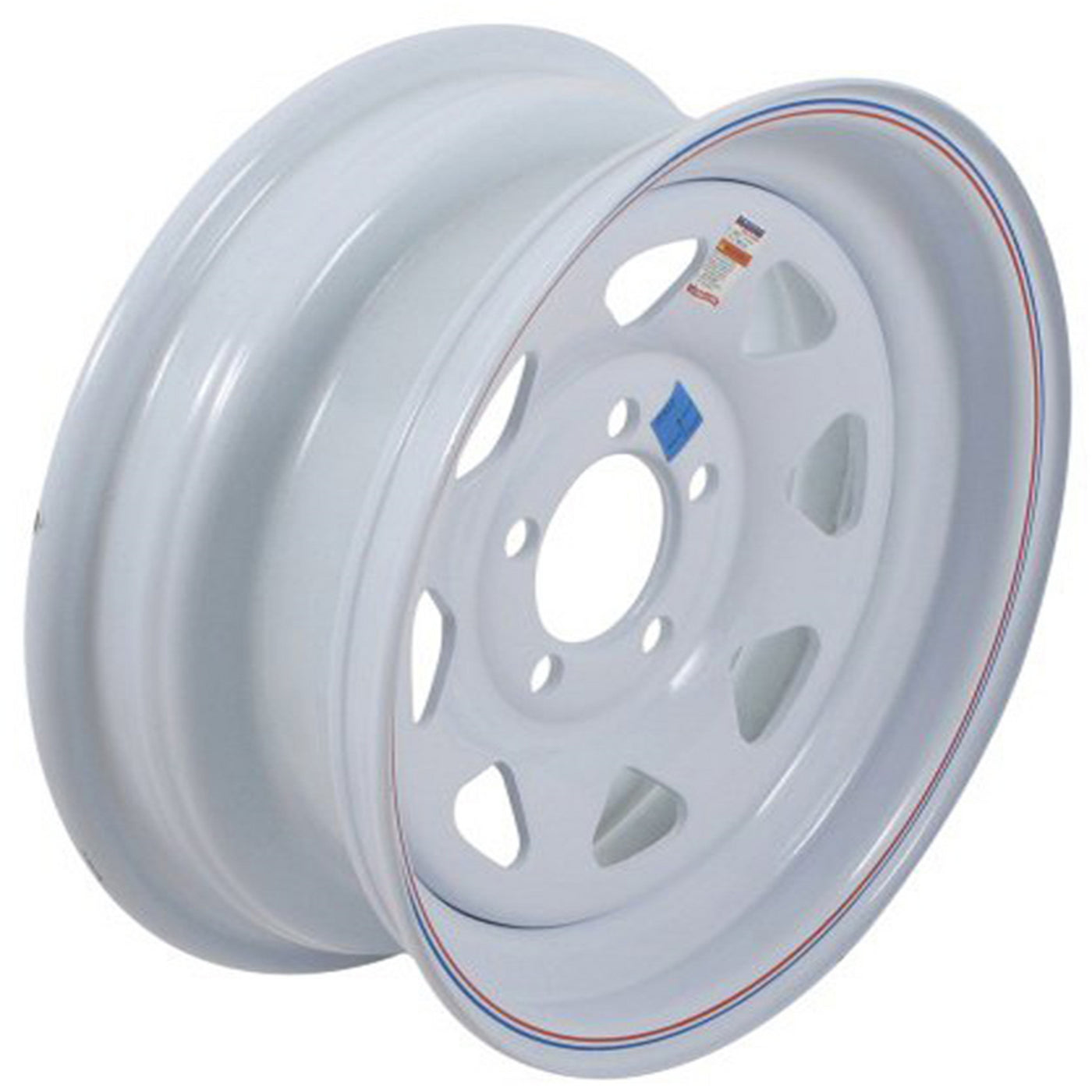 15" WHEEL 5 HOLE/WHITE#mpn_20422