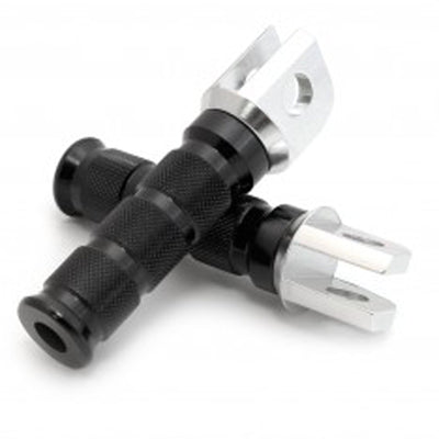 Emgo 50-11265A Aluminium Front Foot Peg Slash Cut - Black #50-11265A