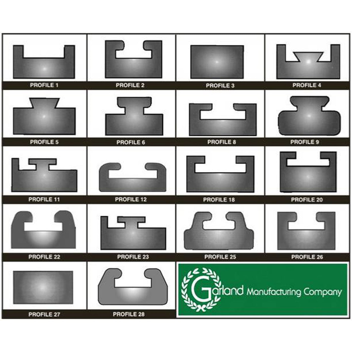 Garland 231646 Hyfax Slide - Graphite 52" #231646
