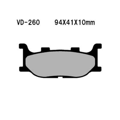 Vesrah 970102 Semi-Metallic Brake Pads #VD-260