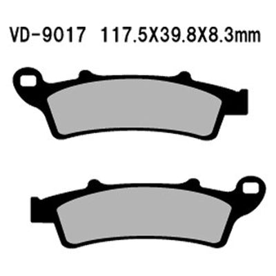 Vesrah 970283 Semi-Metallic Brake Pads #VD-9017