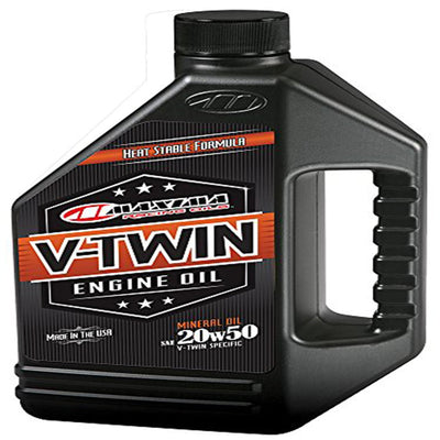 Maxima 30-069128 V-Twin Mineral Engine Oil 20W50 128 Oz #30-069128
