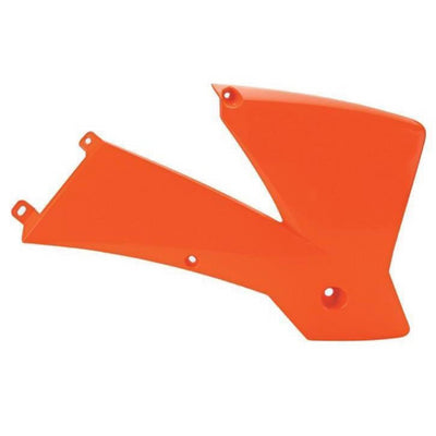 POLISPORT RADIATOR SCOOPS, KTM, ORANGE KTM16/BLACK#mpn_8417800001