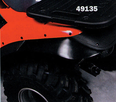Maier 491350 Mud Flap Extension Rear - Black #491350