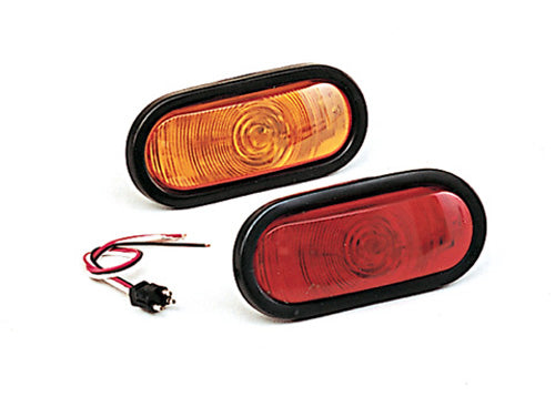 SEALED TAILLIGHT 6" OVAL RED#mpn_ST-70RK