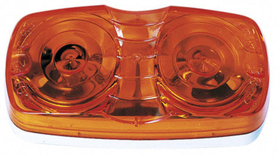 Peterson V138-15A Double Bulls-Eye Clearance And Side Marker Light - Amber #V138-15A