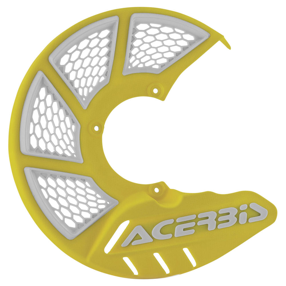 Acerbis X-Brake Vented Front Disc Cover Yellow/White#mpn_2449491070