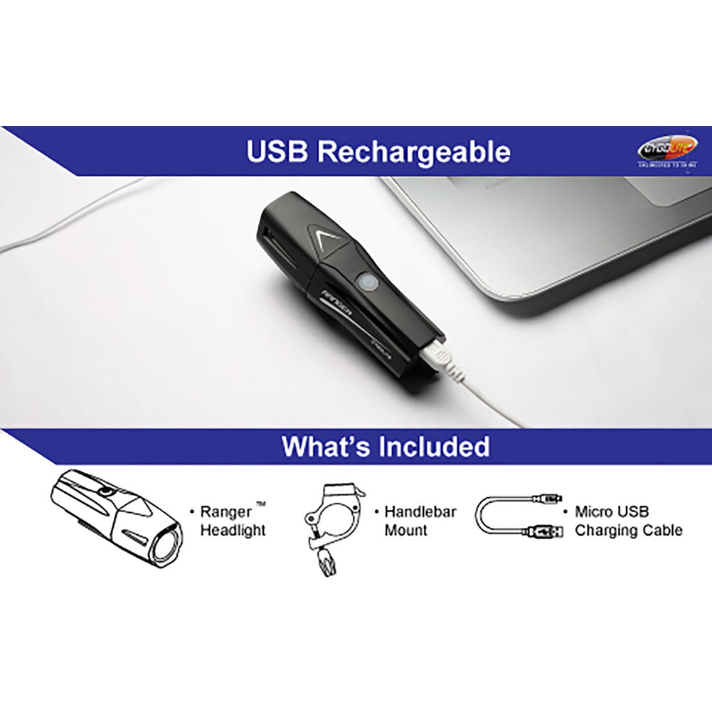 Cygolite Ranger 1400 USB Front Light Black#mpn_RGR-1400-USB