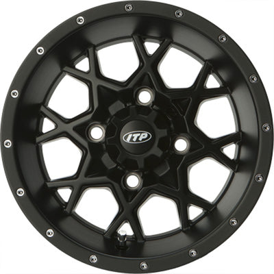 ITP HURRICANE MATTE BLACK 14X7(14RB115BX)#mpn_1428640536B