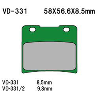 Vesrah 970140 Semi-Metallic Brake Pads #VD-331