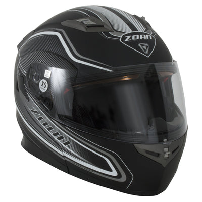 ZOAN FLUX 4.1 SN/E HELMET, COMMANDER MAT BLK/WT/SLV LG#mpn_137-196SN/E