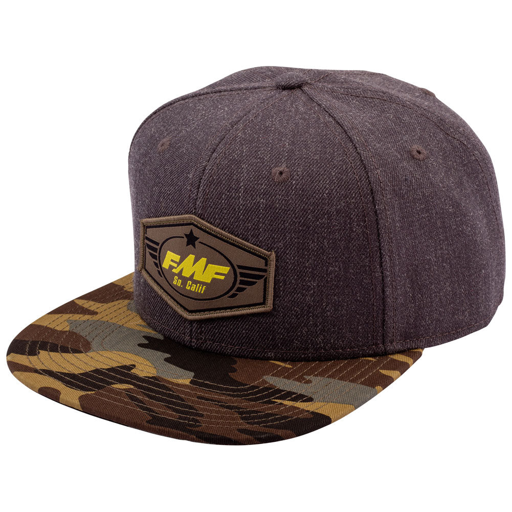 FMF Flights Snapback Hat Black Heather #FA21196905-BKH-OSFM
