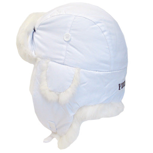 YUKON TASLAN ALASKAN HAT - WHITE WITH WHITE FUR - MEDIUM#mpn_HG665