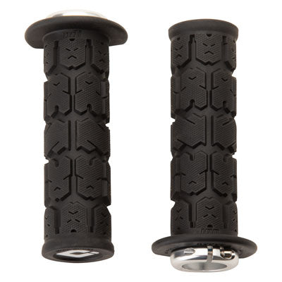 Odi ATV V2.1 Lock-On Grips - Rouge Black/Silver 125mm (4.9") Length#mpn_J33RGB-S