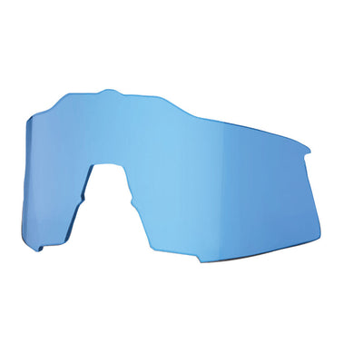 100% SpeedCraft Large Lens Sport Sunglasses Replacement Lens Blue Mirror#mpn_62001-022-01