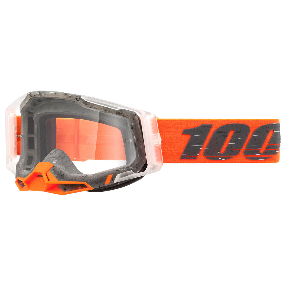 100% Racecraft 2 Goggle Schrute Frame/Clear Lens #50009-00014