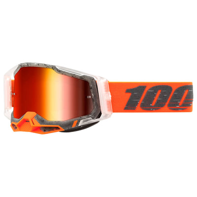 100% Racecraft 2 Goggle Schrute Frame/Red Mirror Lens #50010-00014