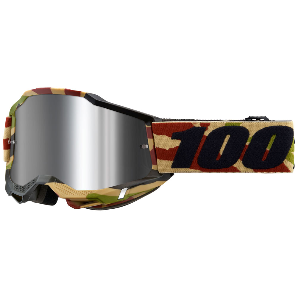 100% Accuri 2 Goggle Mission Frame/Silver Flash Lens #50014-00021