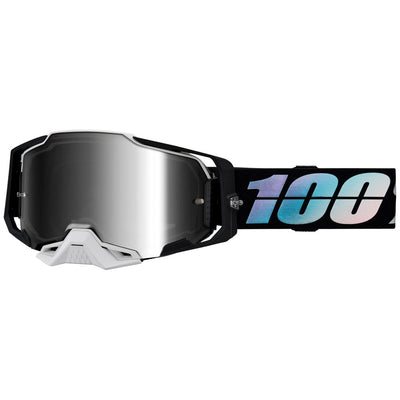 100% Armega Goggle Krisp Frame/Silver Mirror Lens #50005-00019
