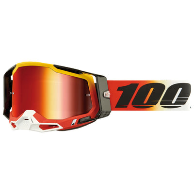 100% Racecraft 2 Goggle Ogusto Frame/Red Mirror Lens #50010-00024