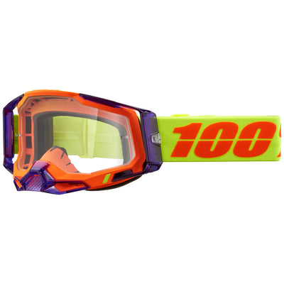100% Racecraft 2 Goggle Panam Frame/Clear Lens #50009-00021