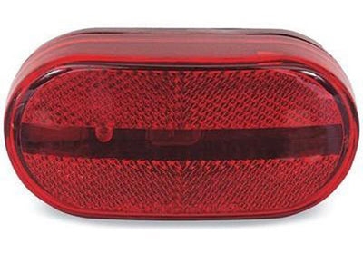 Optronics MC31-RS Oblong Reflector Marker/Clearance Light - Red #MC31-RS