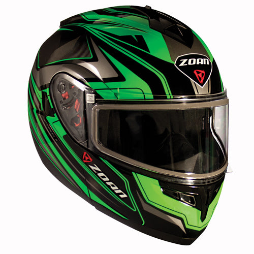 ZOAN OPTIMUS SN/E. HELMET, ECLIPSE GRAPHIC, GREEN-LARGE#mpn_238-526