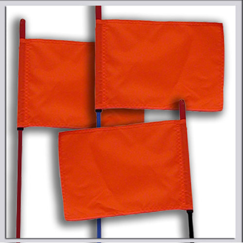 RED FIRE STICK W/ORANGE SAFETY FLAG - 4FT#mpn_F4-RED-8120R