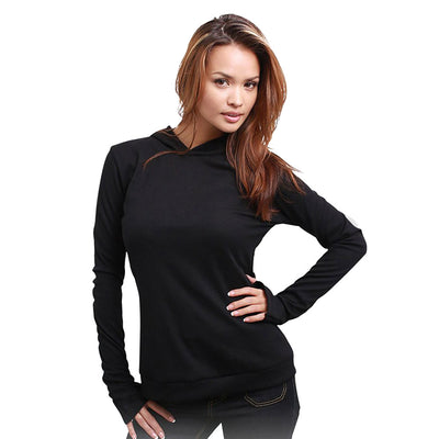 Schampa Women's Old School Hoodie Long Sleeve Thermal Shirt#mpn_