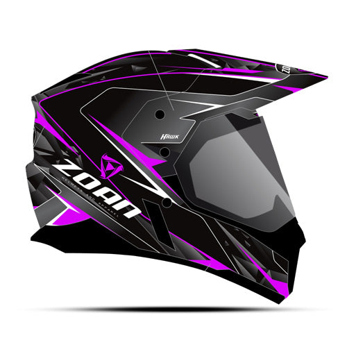 ZOAN SYNCHRONY DUAL SPORT HELMET, HAWK, PINK MAGENTA, XL#mpn_521-557SN/E