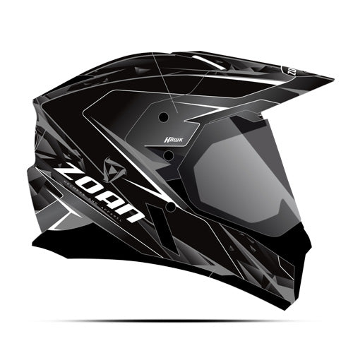 ZOAN SYNCHRONY DUAL SPORT HELMET, HAWK, SILVER -3XL#mpn_521-549SN/E