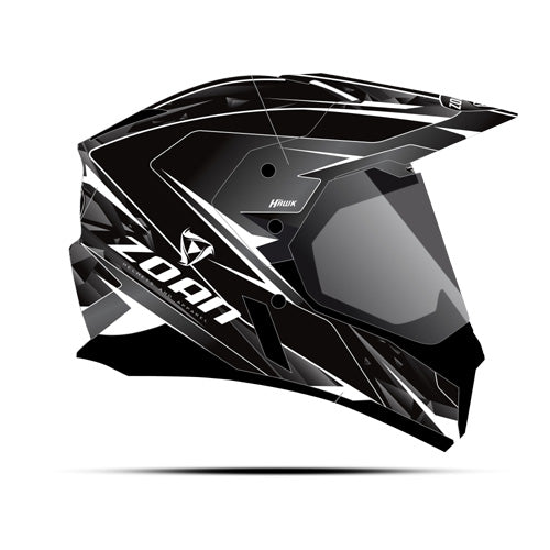 ZOAN SYNCHRONY DUAL SPORT HELMET, HAWK, MATTE WHITE, XL#mpn_521-567SN/E