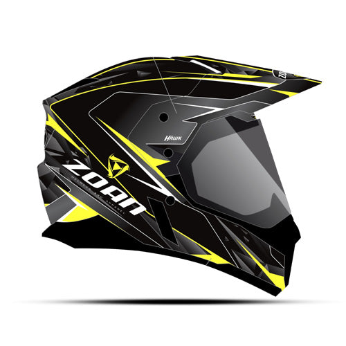 ZOAN SYNCHRONY DUAL SPORT HELMET, HAWK, YELLOW, LG#mpn_521-536SN/E