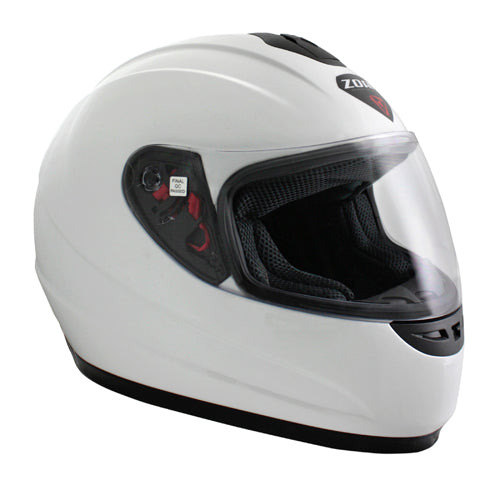 Zoan 223-002SN Thunder Youth Sn Helmet - White Large #223-002SN