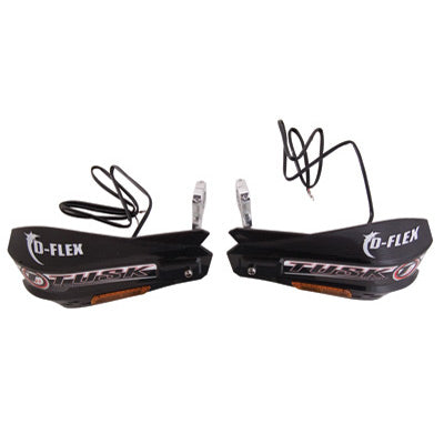 Tusk MX D-Flex ATV Handguards with Turn Signals Black#mpn_1285730001
