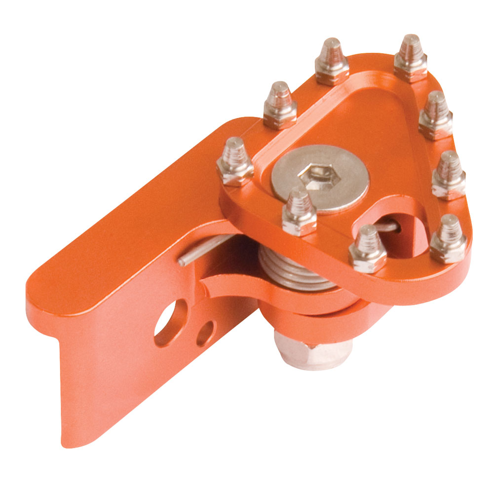 Tusk Aluminum Brake Pedal Replacement Toe Tip Orange#mpn_L33-0001O